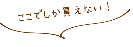 ここでしか買えない!